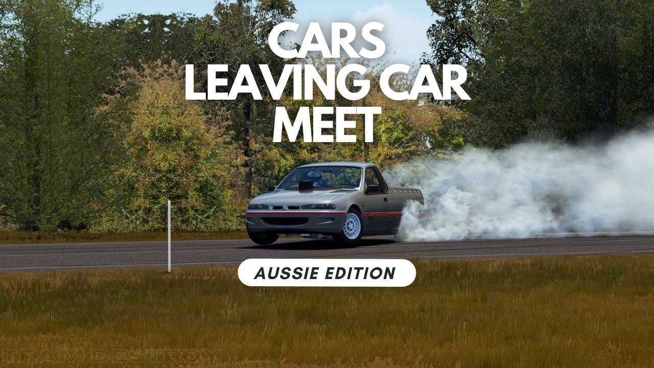 Cars leaving car meet | Part 1 | Assetto Corsa 4K (Aussie edition)