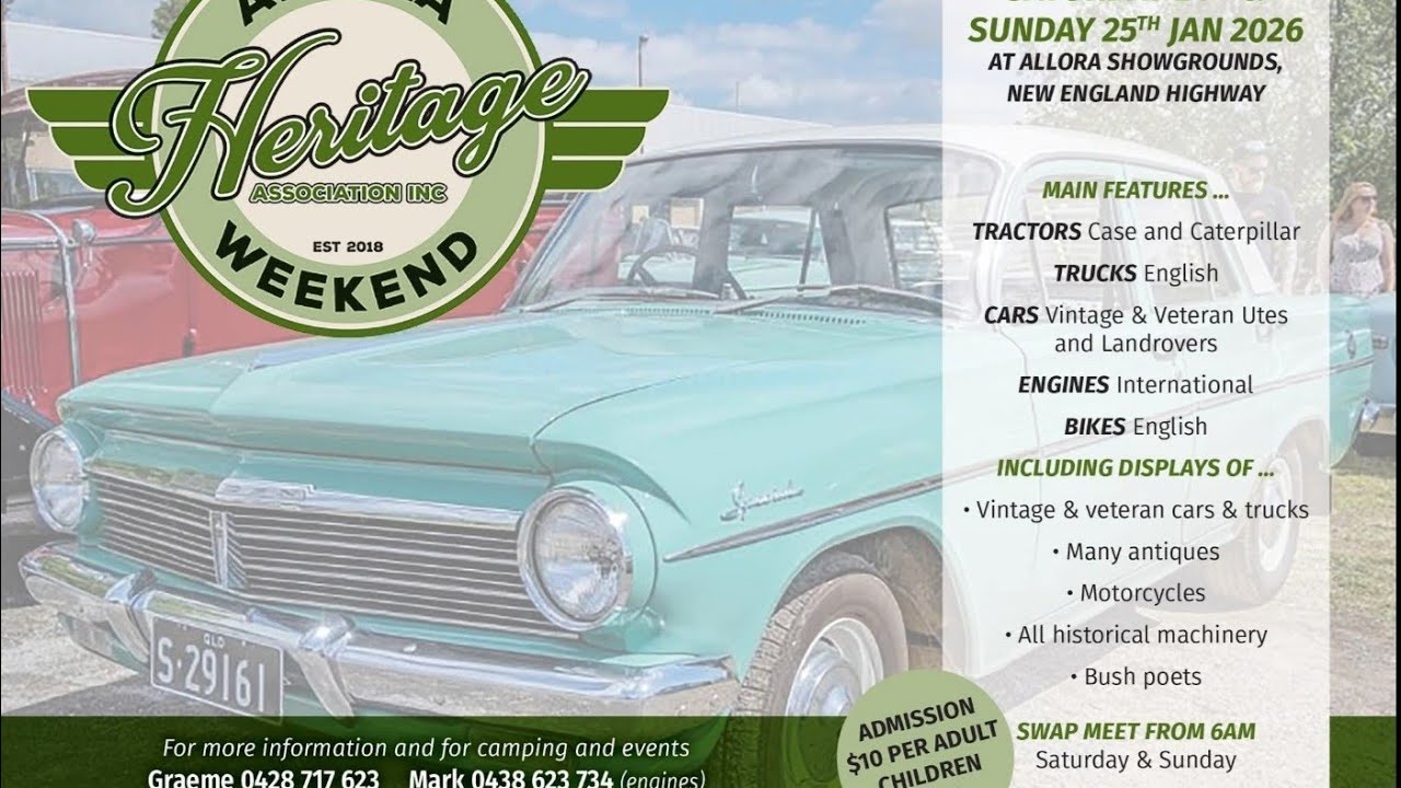 2026 Allora Heritage Weekend 