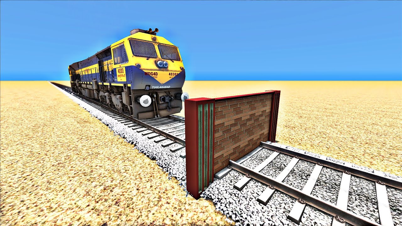 TRAINS Vs WALL — Trains Simulator Classic 2022 | Trains Crash Compilation | Indian Railways