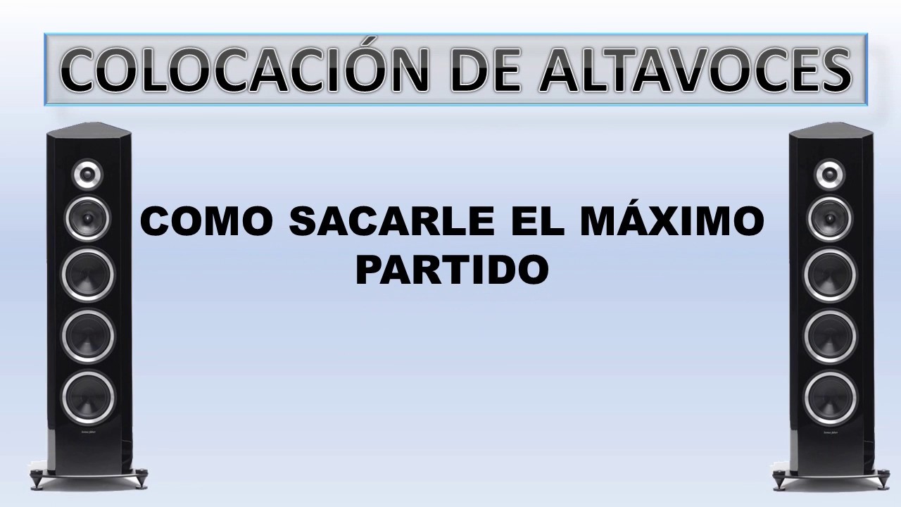 Colocacion de altavoces