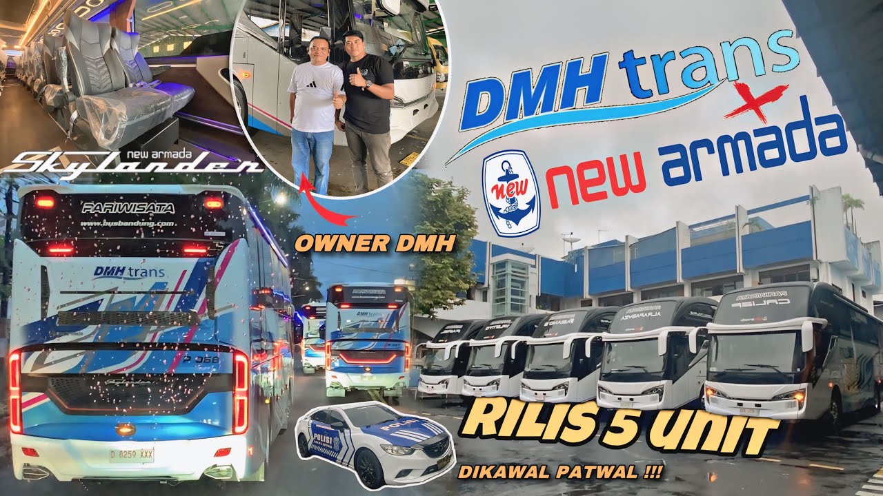 RILIS 5 UNIT BARU BUS DMH TRANS 😍⁉️SKYLANDER R22 CUSTOM EURO 4‼️