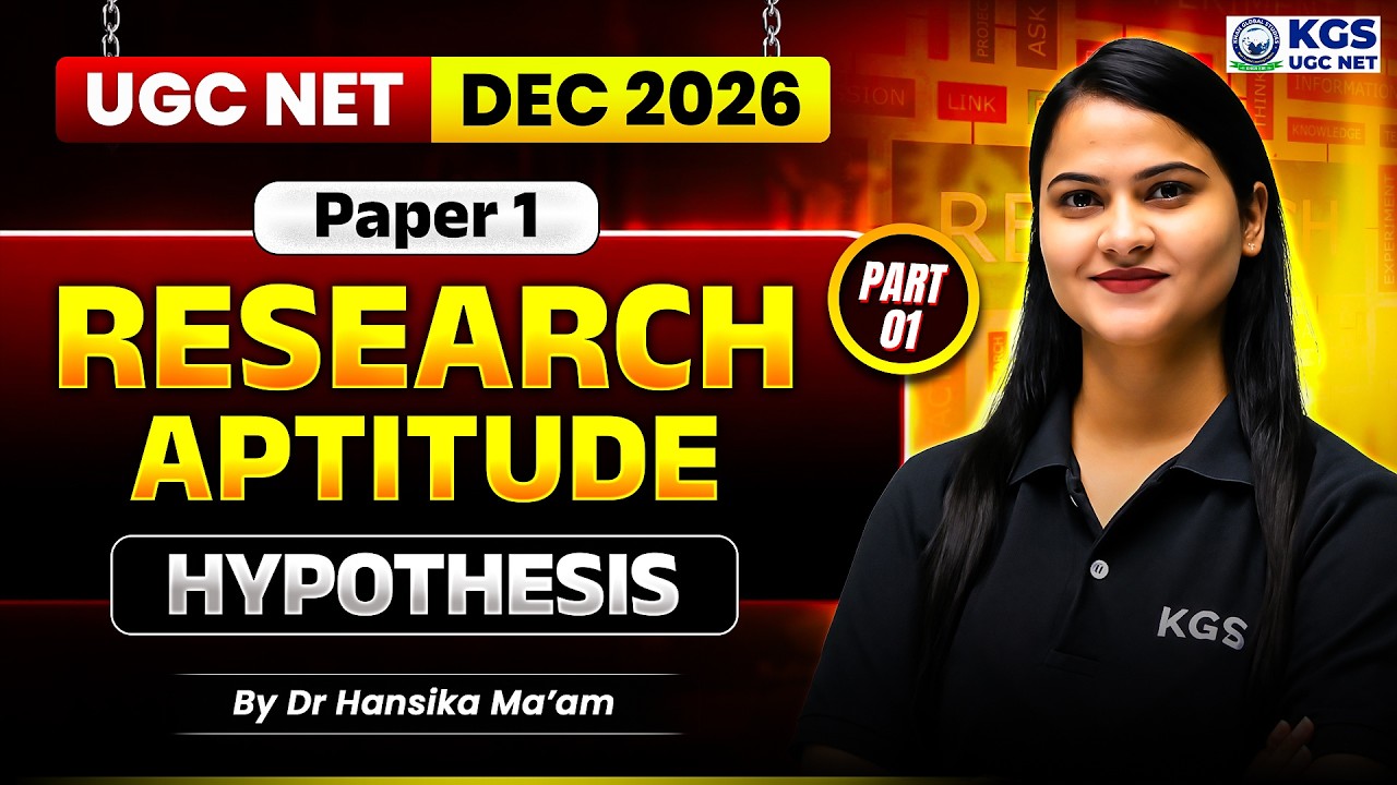 UGC NET DEC 2026 (Paper 1) Research Aptitude Hypothesis | by Dr Hansika Ma'am
