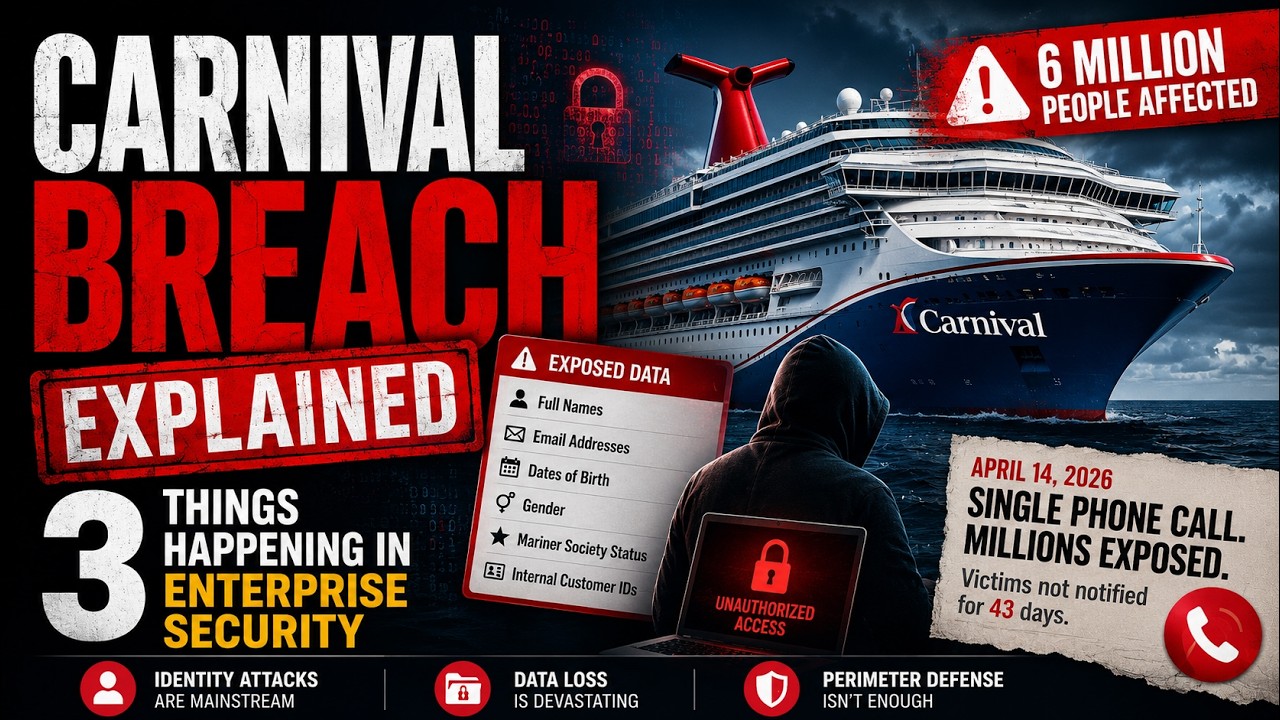 Carnival Breach Explained: 3 Things Happening in Enterprise Security