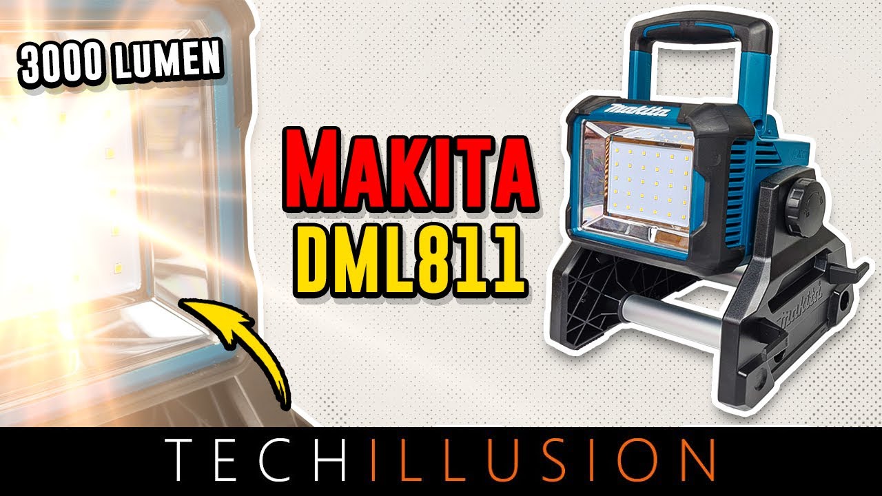 🔥SUPER HELL!😱 NEUER MAKITA AKKU BAUSTRAHLER DML811 im Test - Review & Test