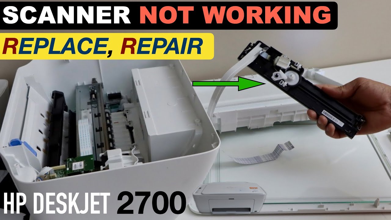 Замена сканера HP DeskJet 2700 | Ремонт | Если сканер не работает!