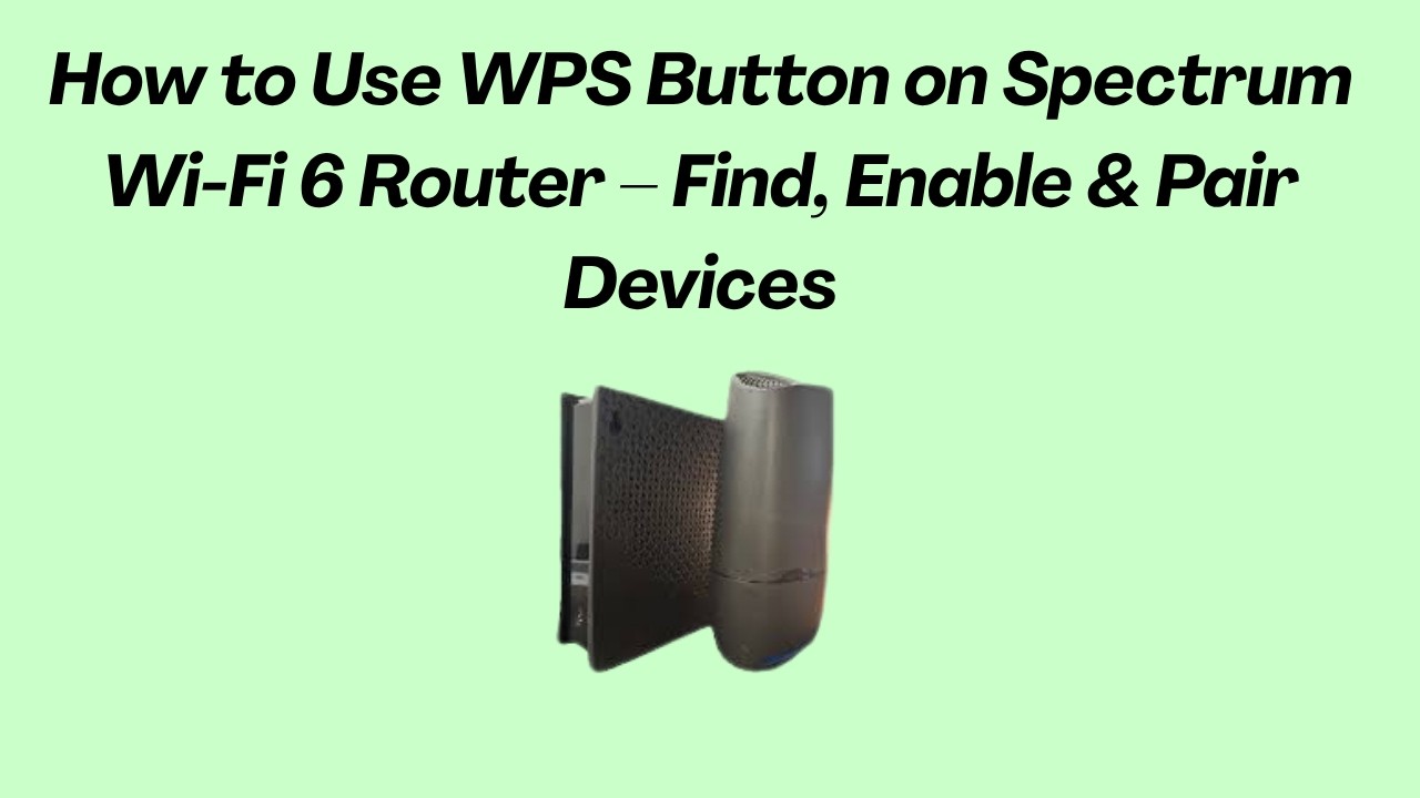 How to Use WPS Button on Spectrum Wi-Fi 6 Router &ndash; Find, Enable & Pair Devices