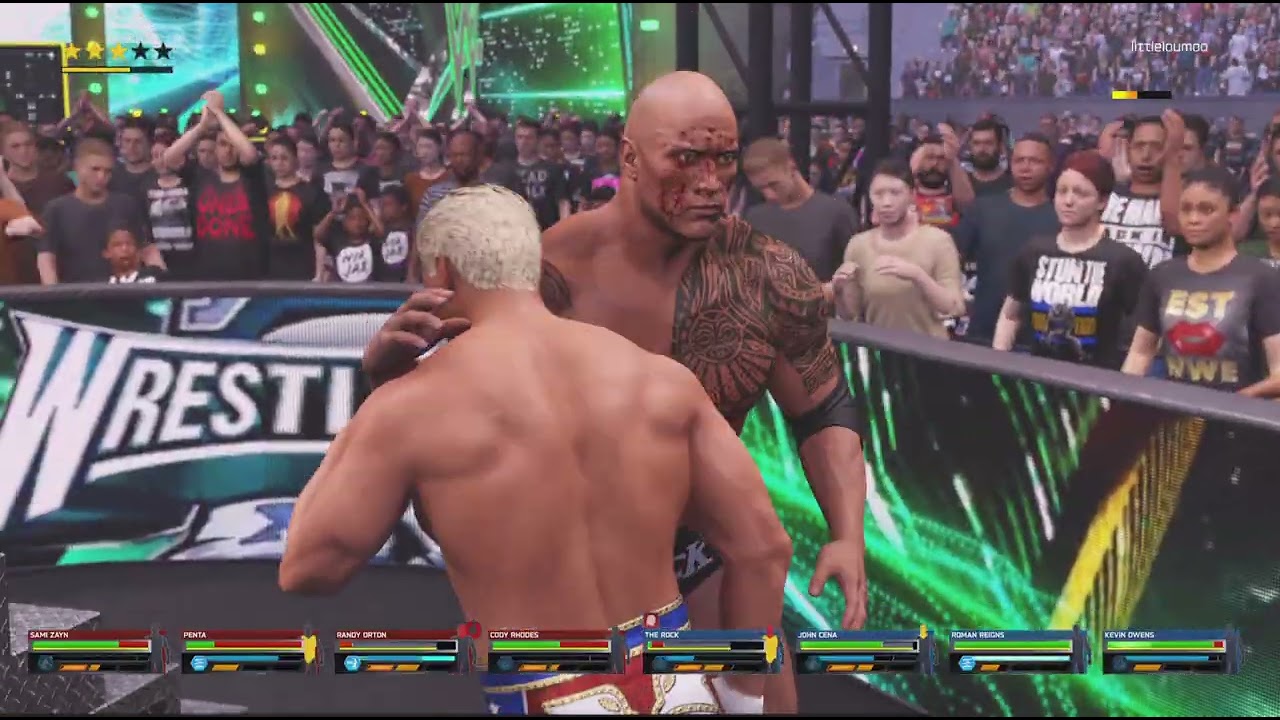 CODY RHODES VS THE ROCK