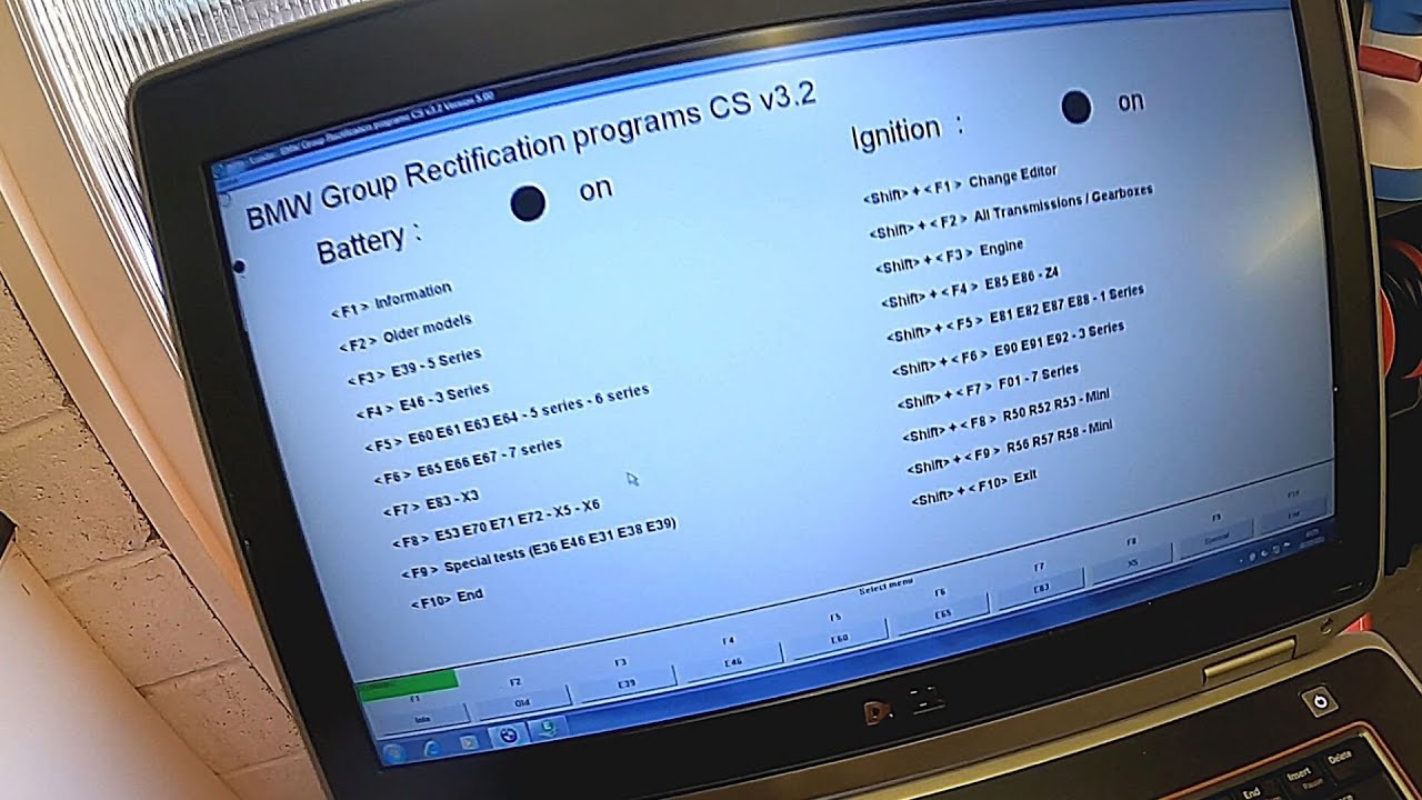 Reading errors codes on a BMW E36