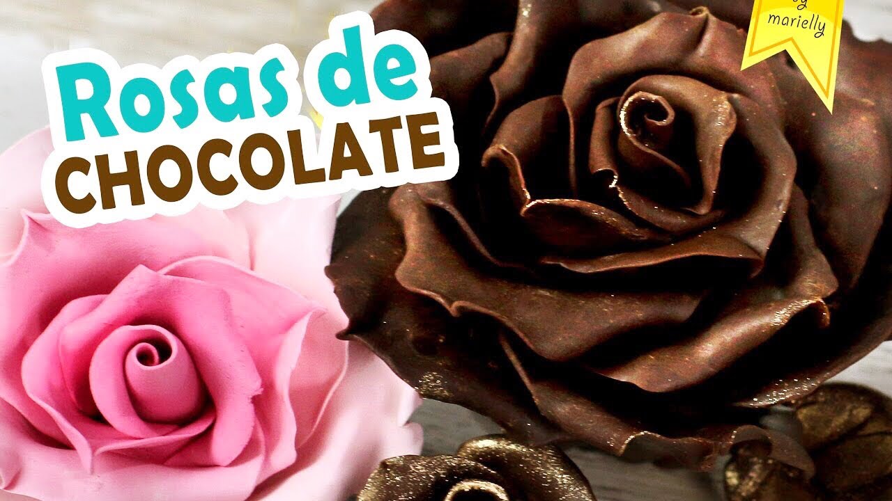 Como hacer ROSAS de CHOCOLATE | by MARIELLY