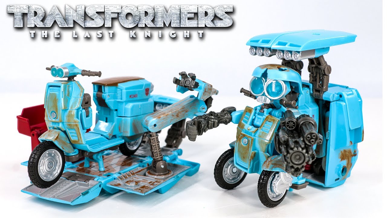 Transformers Movie 5 The Last Knight Premier Edition Deluxe Autobot Sqweeks Scooter Car Robot Toys