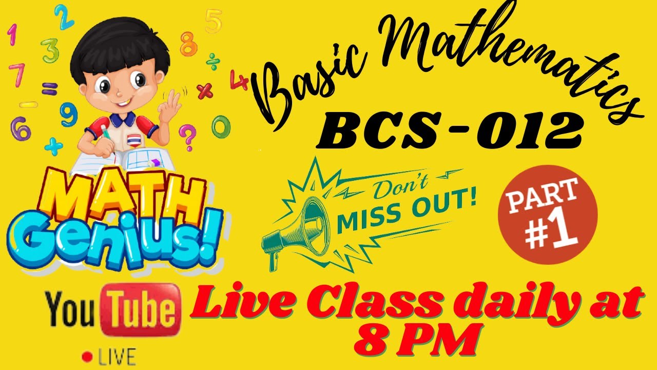 Determinant lecture 1 BCS012 BCOC134