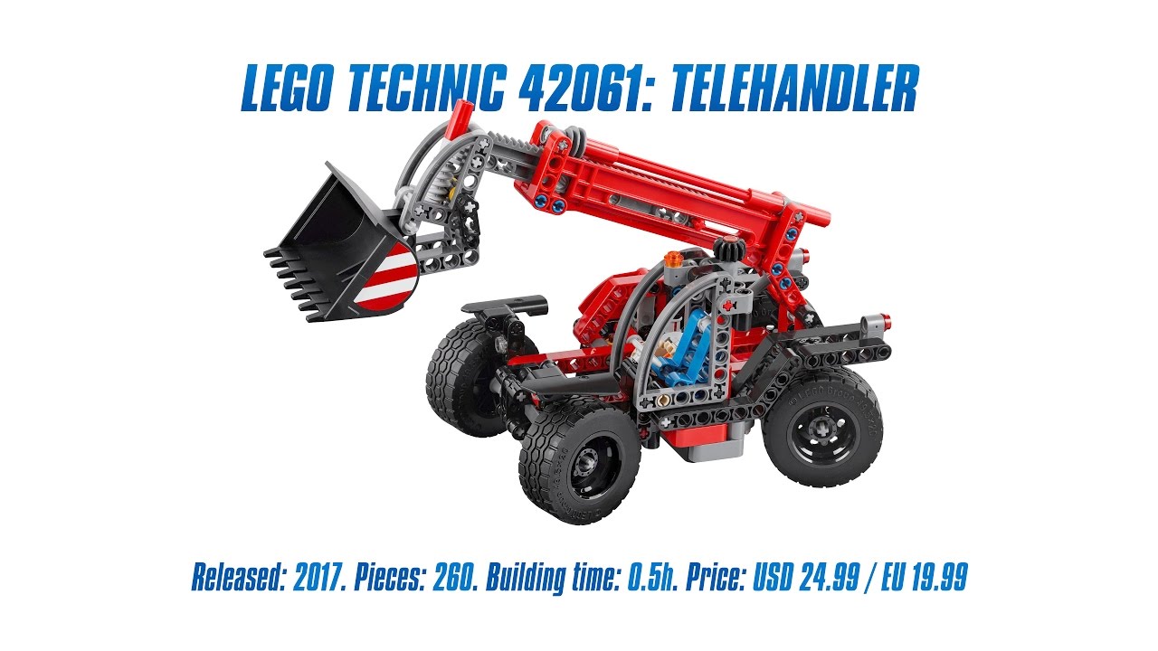 LEGO Technic 42061: Telehandler Unboxing, Speed Build & Review [4K]