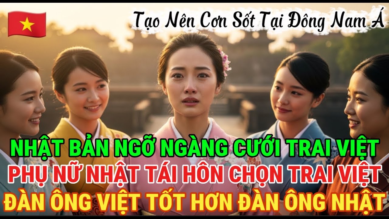 Nhật Bản sửng sốt khi phụ nữ Nhật chọn kết hôn với đàn ông Việt, tạo làn sóng chú ý khắp châu Á!!!!