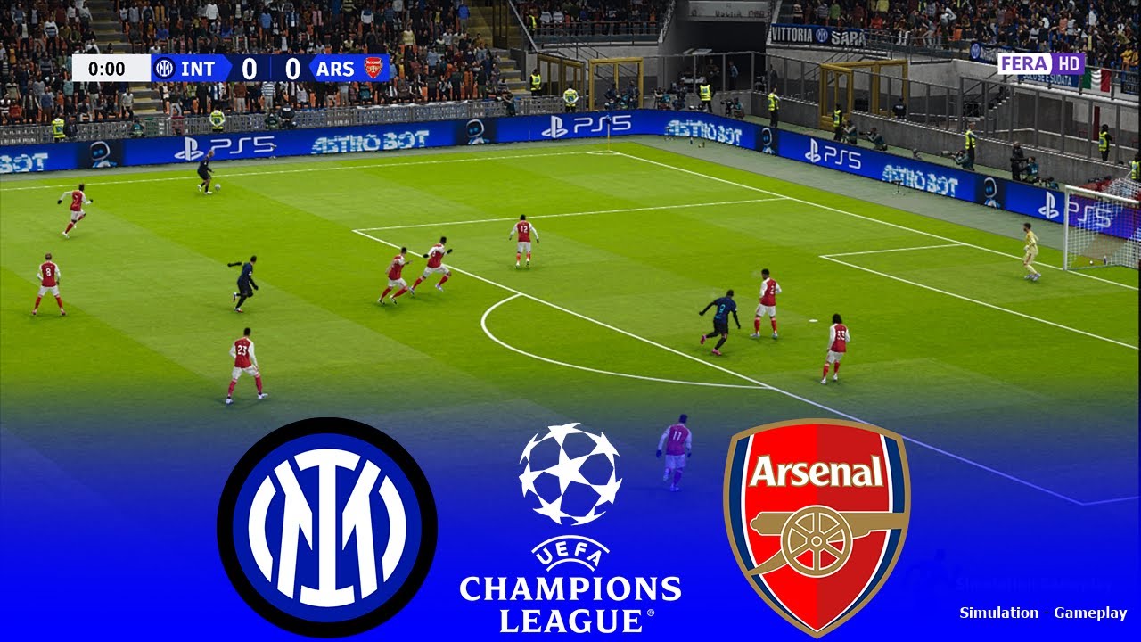 INTER vs ARSENAL Live | UEFA Champions League 2026 | 20 January 2026 |Simulation PES 2021 Gameplay