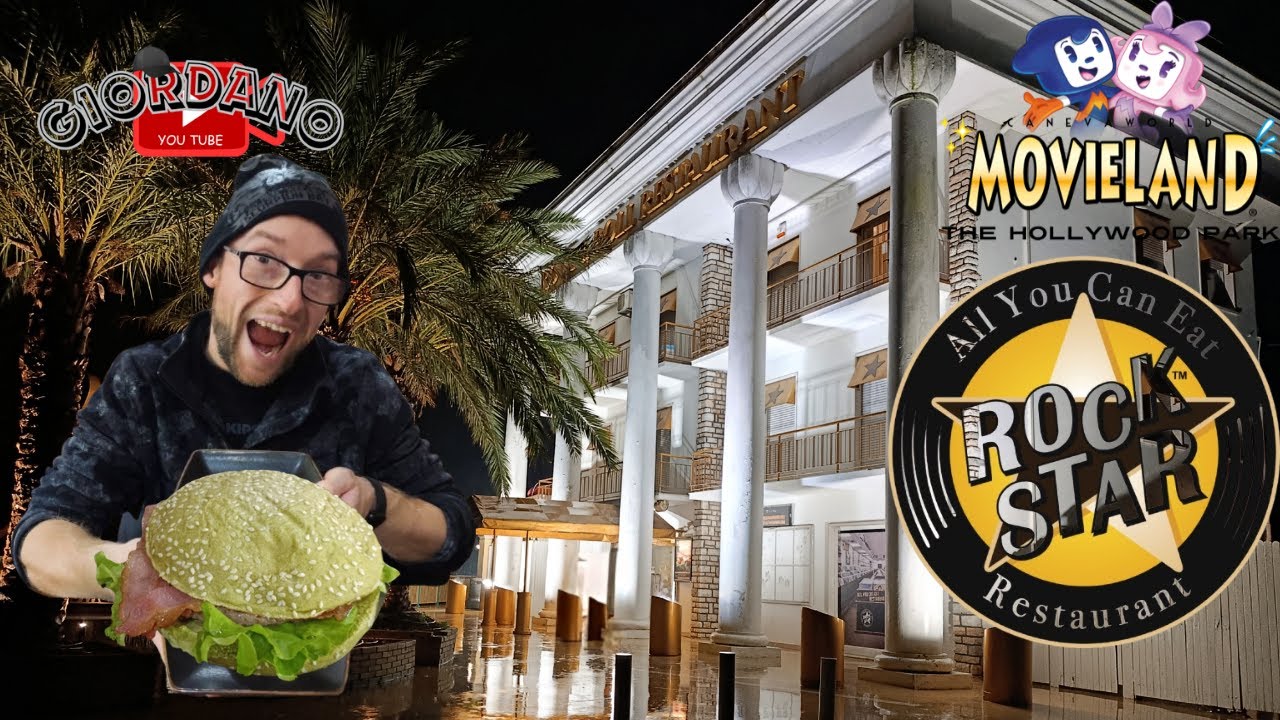 CENA AL ROCK STAR RESTAURANT DI MOVIELAND - Il primo a vendere hamburger sul lago di Garda 🍔🍔