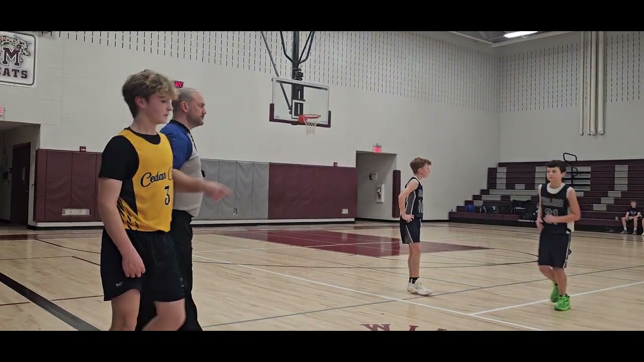 1/10/26.  1st half, 2 of 3.  6th grade vs. Chambersburg.   