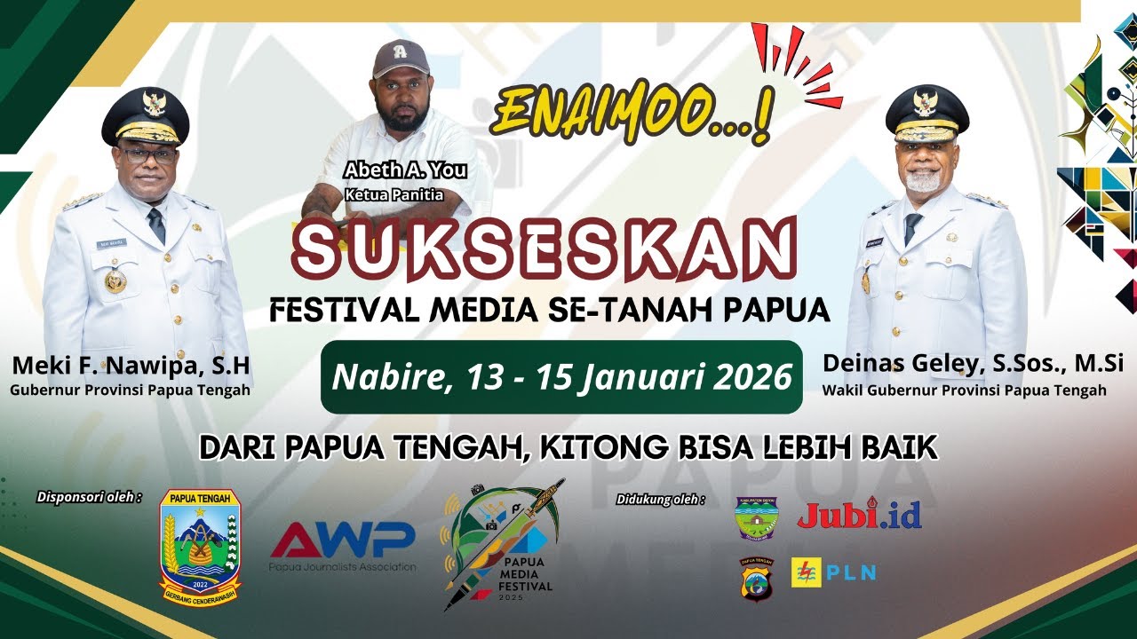 Sukseskan Festival Media Se-Tanah Papua 2026 | Dari Papua Tengah, Kitong Bisa Lebih Baik