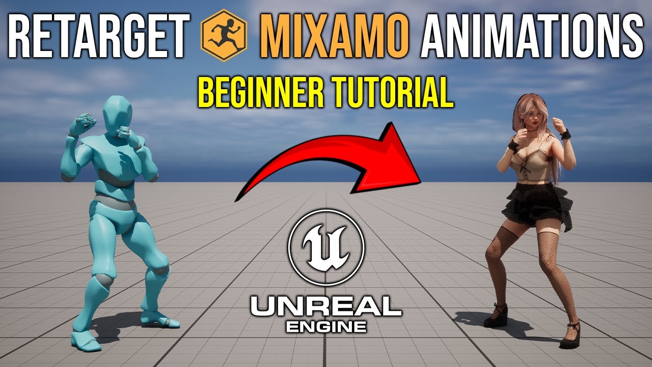 How To Retarget Mixamo Animations To Your Character in Unreal Engine 5 - Beginner Tutorial