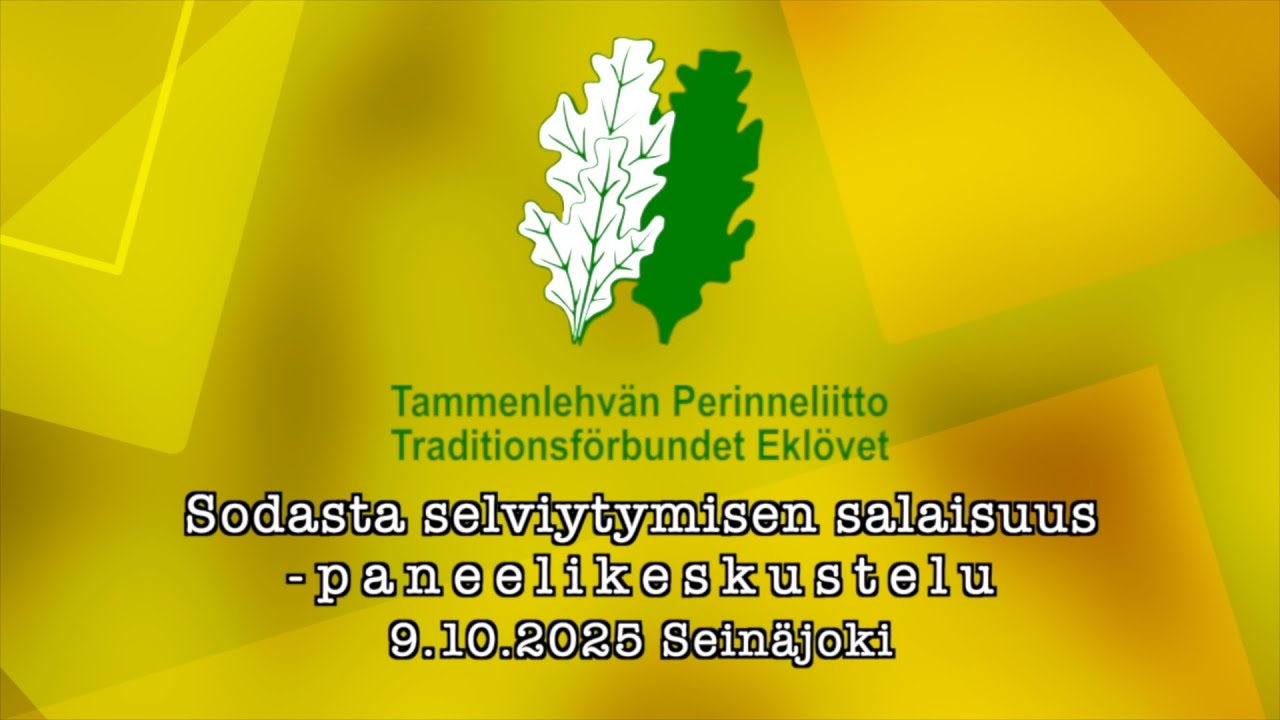 Sodasta selviytymisen salaisuus -paneelikeskustelu