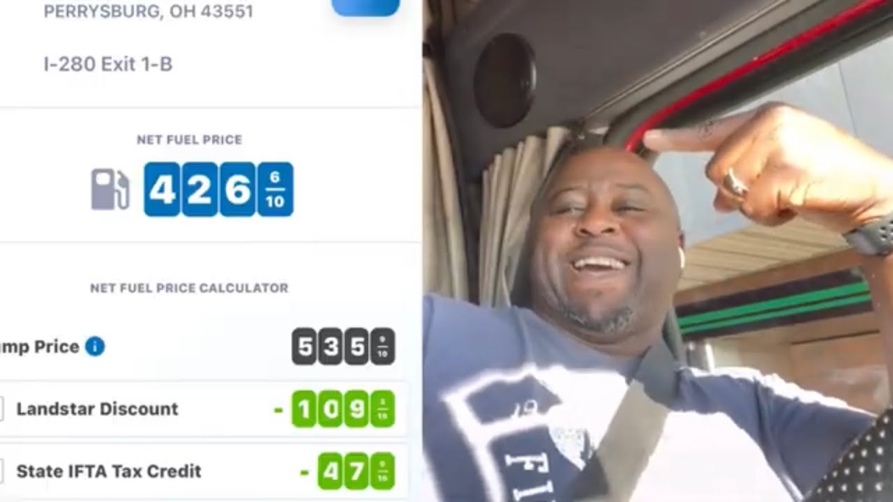 Landstar fuel discount- how does it work? #landstar #owneroperator #trucking #companydriver￼