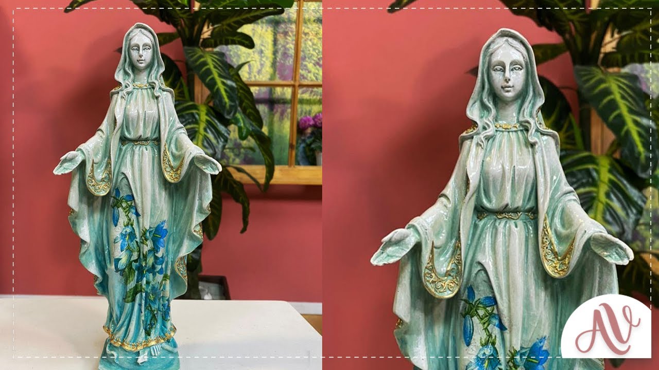 Aprenda y Venda - Virgen Milagrosa en Técnicas Mixtas