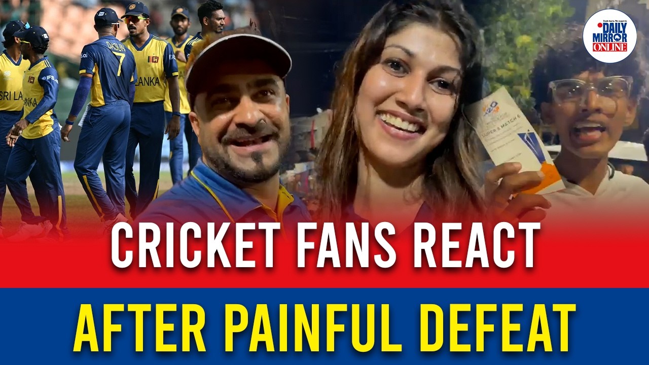 Cricket Fans React After Painful Defeat