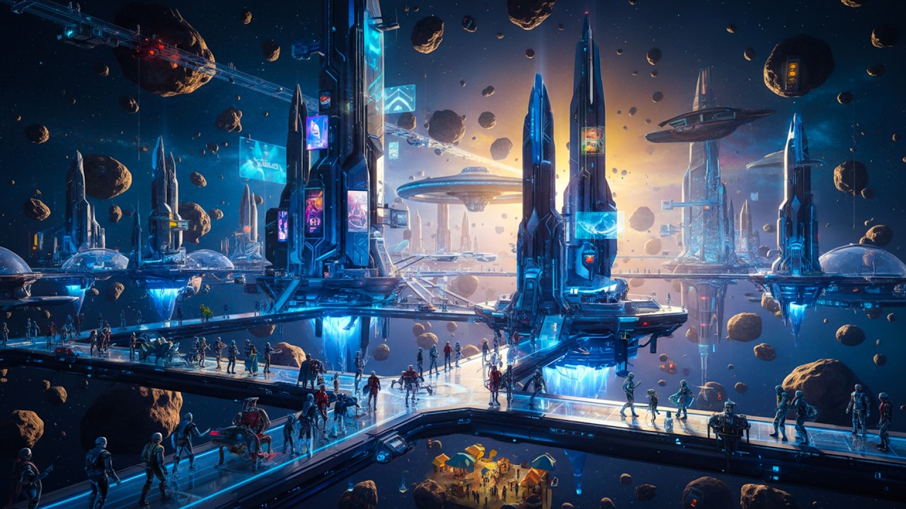 Electric Visions of a Star City &mdash; Psychedelic Dark Ambient | Alien Civilization Dreams | 4K