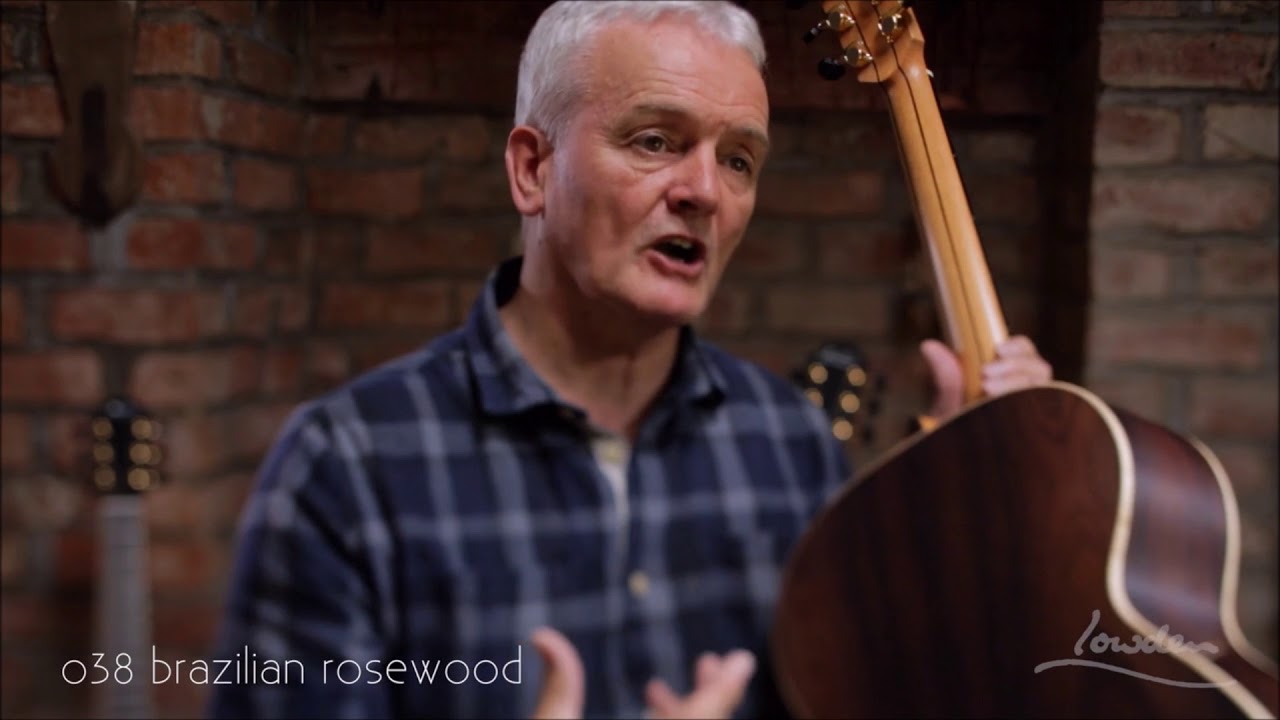 George Lowden on the O38 Brazilian Rosewood -  Dark Cedar (new)