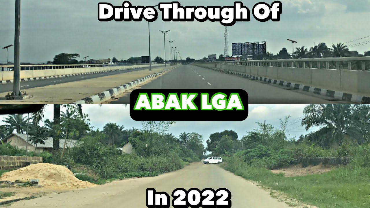 An Afternoon  Drive Through Of ABAK Local Government During Rainy Season In Akwa Ibom.