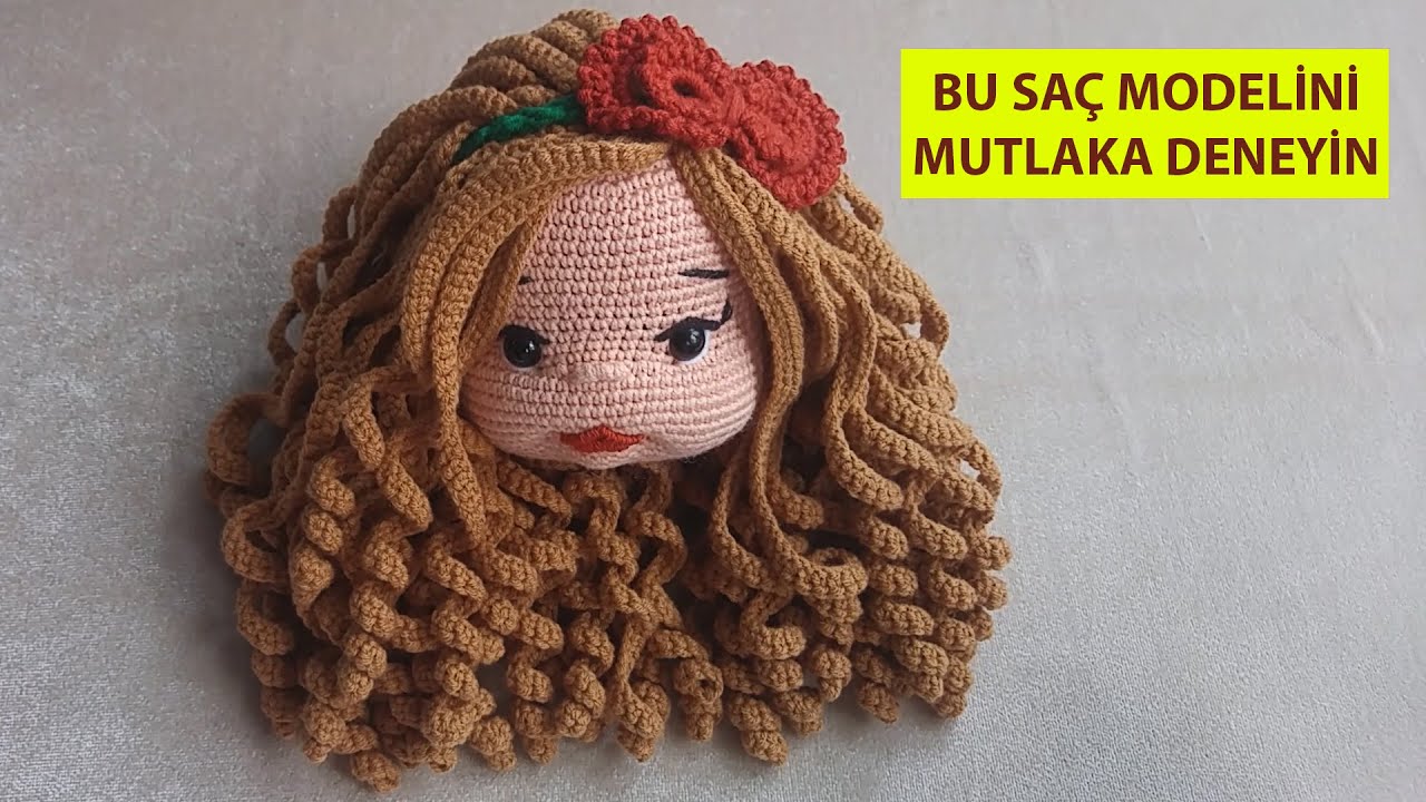 Şule Bebek peruk ve saç bantı yapımı ( English subtitle) #amigurumi #crochet