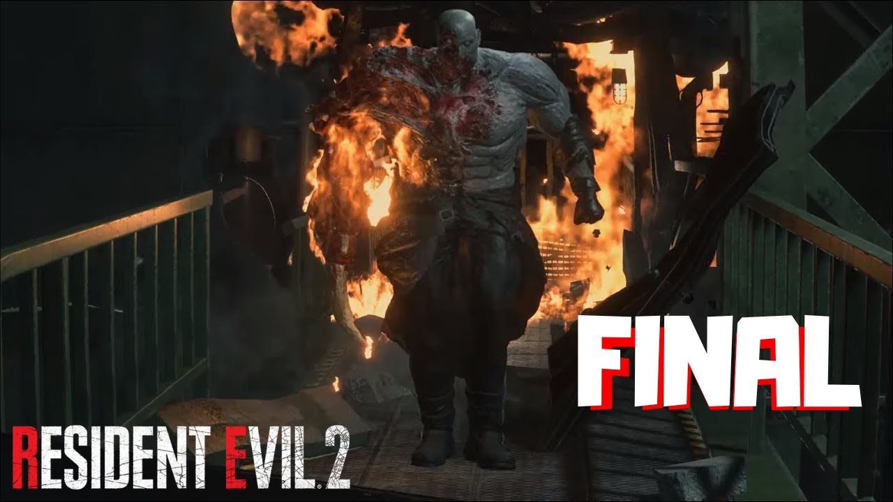 BATALHA FINAL CONTRA WILLIAM BIRKIN E TIRANO (MR. X) | RESIDENT EVIL 2 REMAKE - Parte 5 (final Leon)