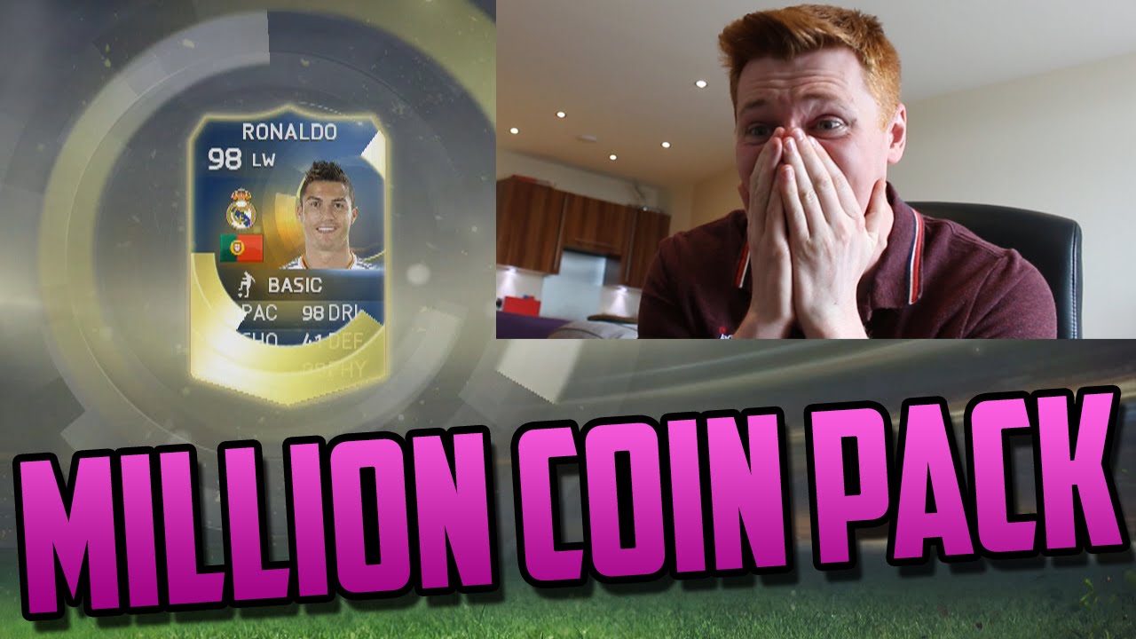 FIFA 15 - OMFG TOTS RONALDO IN A 1 MILLION COIN PACK!!!