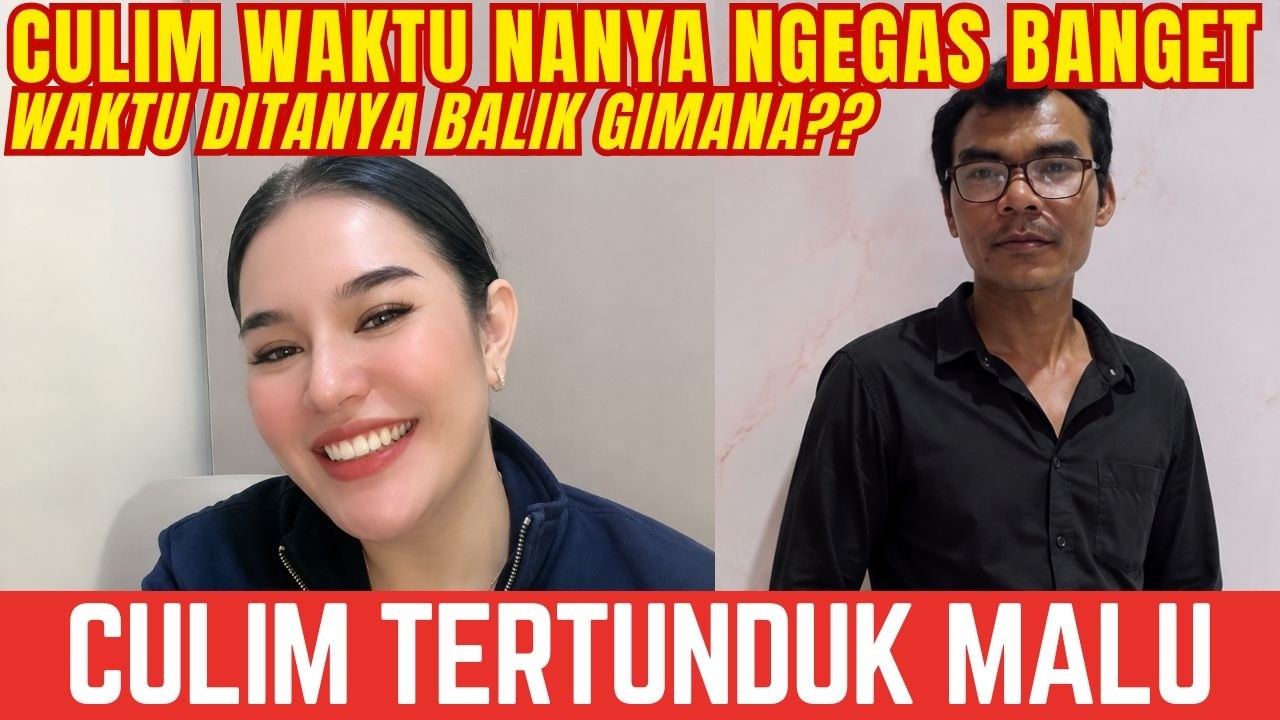 CULIM TERTUNDUK MALU !! WAKTU NANYA NGEGAS BANGET || AGATHA APOLOGET