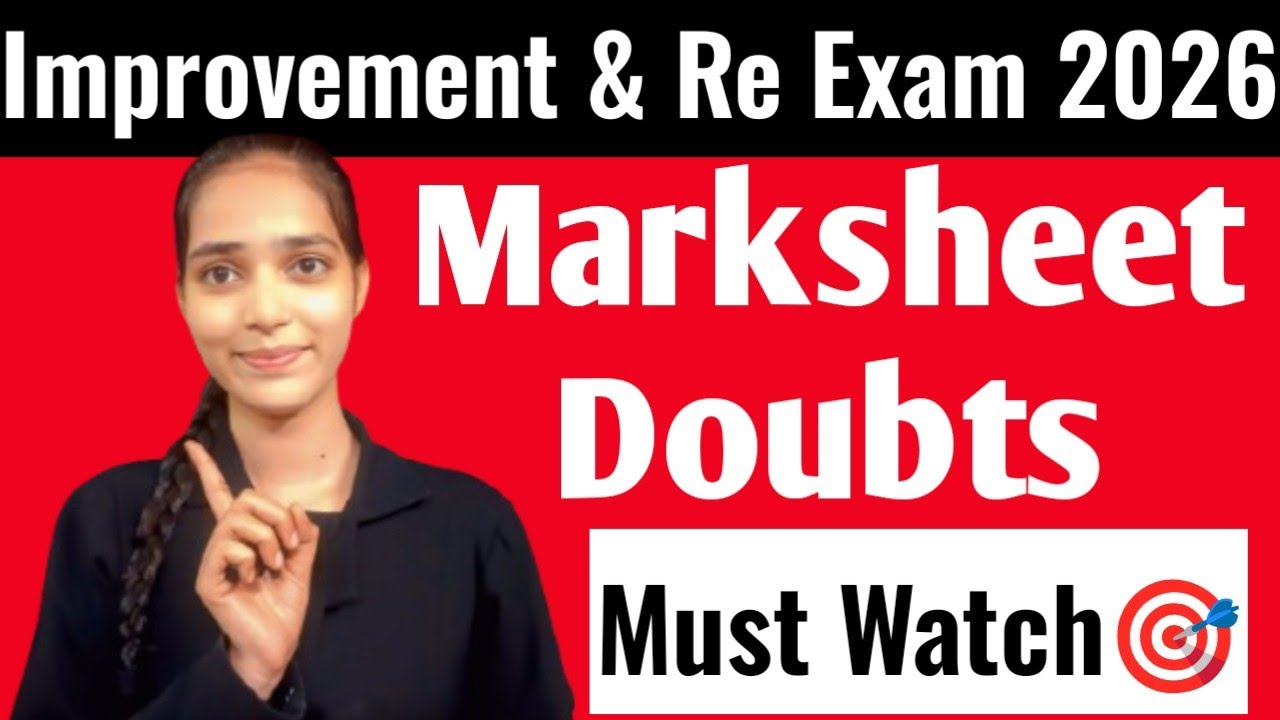 📣🚨 Improvement and Re Exam 2026 Marksheet Doubts 10th And 12th Exam 🔥 Contact to Divisional Board 