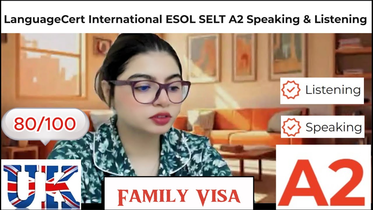 LanguageCert A2 SELT (Разговорная речь и аудирование) || Продление супружеской визы || Тест на ау...