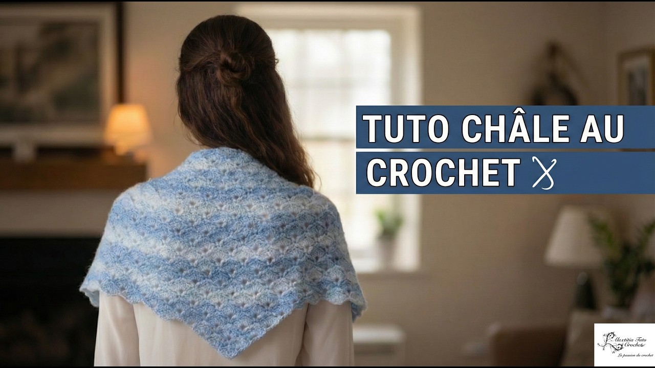 Tuto châle au crochet