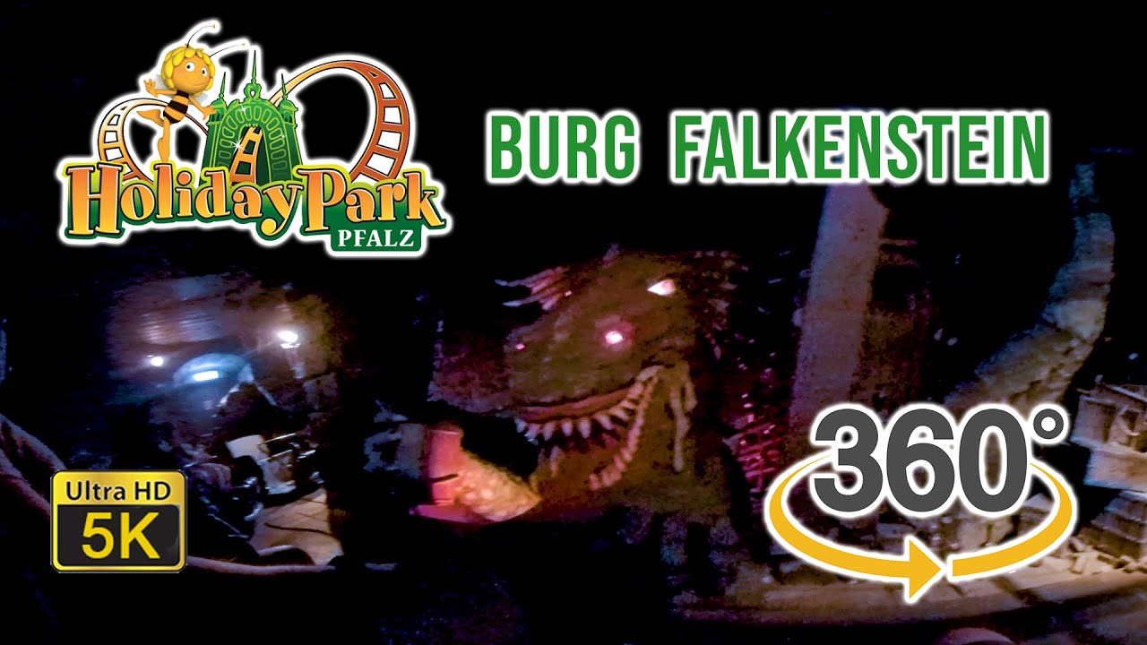 2019 VR 360 5K Burg Falkenstein Dark Ride On Ride Ultra HD POV Holiday Park Germany