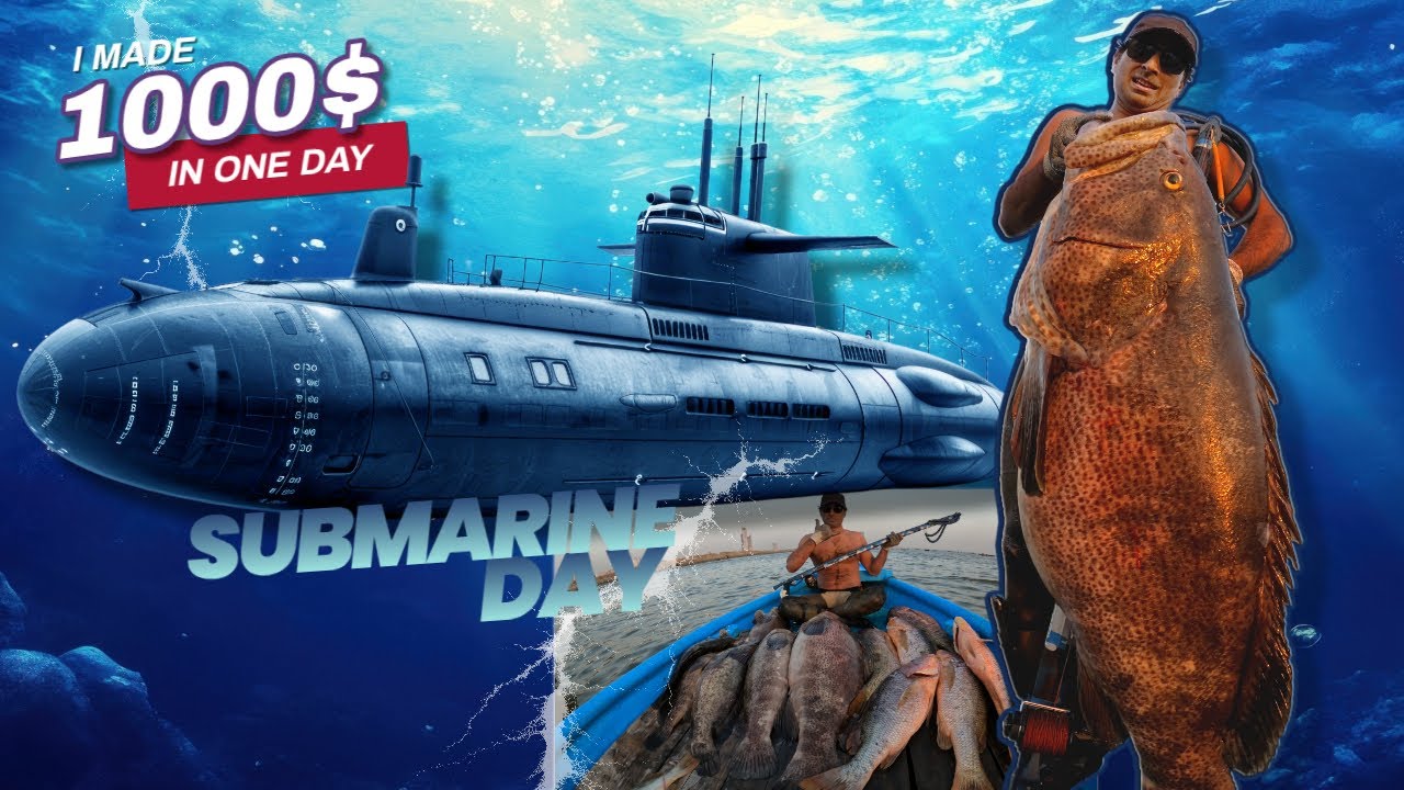Lost Submarine Karachi 1965  |Deep Spearfishing Hunt, Monster Grouper & Golden Snapper |Akif Raj