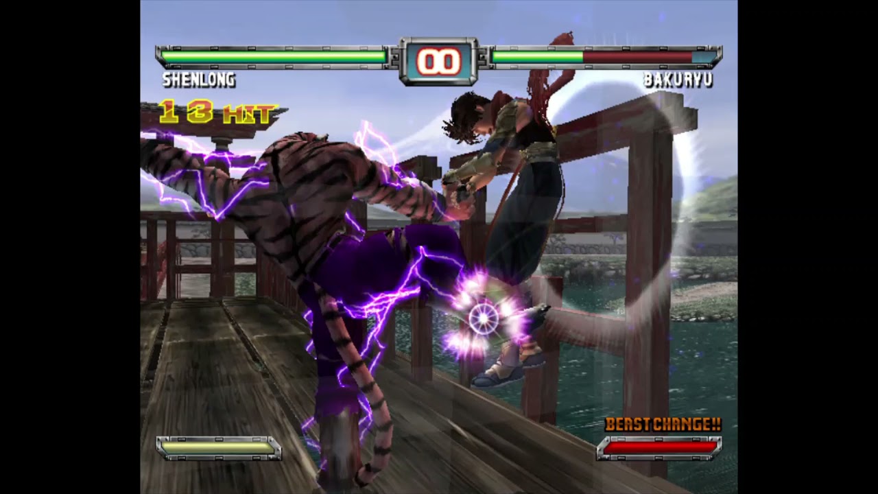 Bloody Roar : Primal Fury - Shenlong Beastdrive Combo (Dolphin)