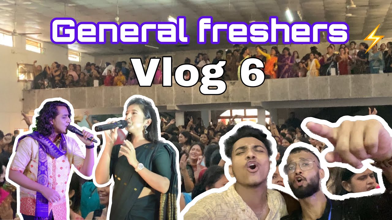 Tanmoy or deeplina ne banaya mahol | General freshers 2023 | Vlog 6 #vlog #fresher #BBorooahcollege