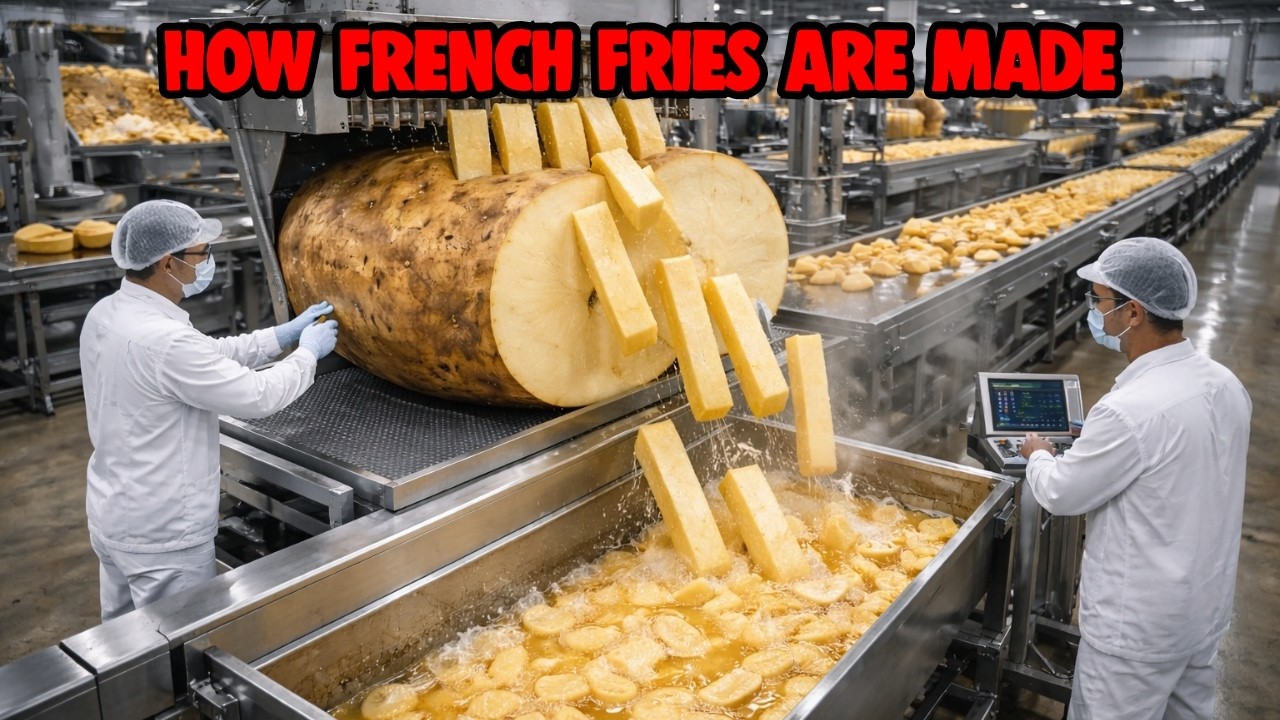 How French Fries Are Made in Factory | From Raw Potatoes to Crispy Golden Fries