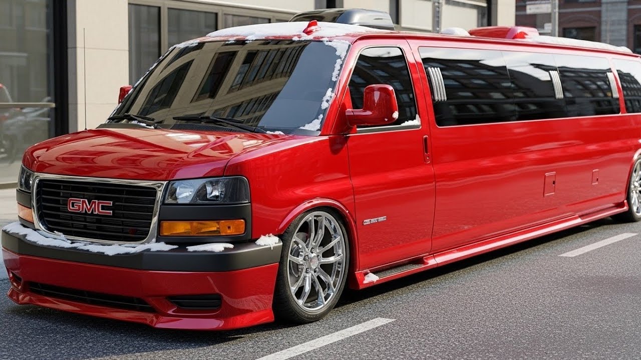 2026 GMC Savana Limo Camper – Luxury Red Beast $5M