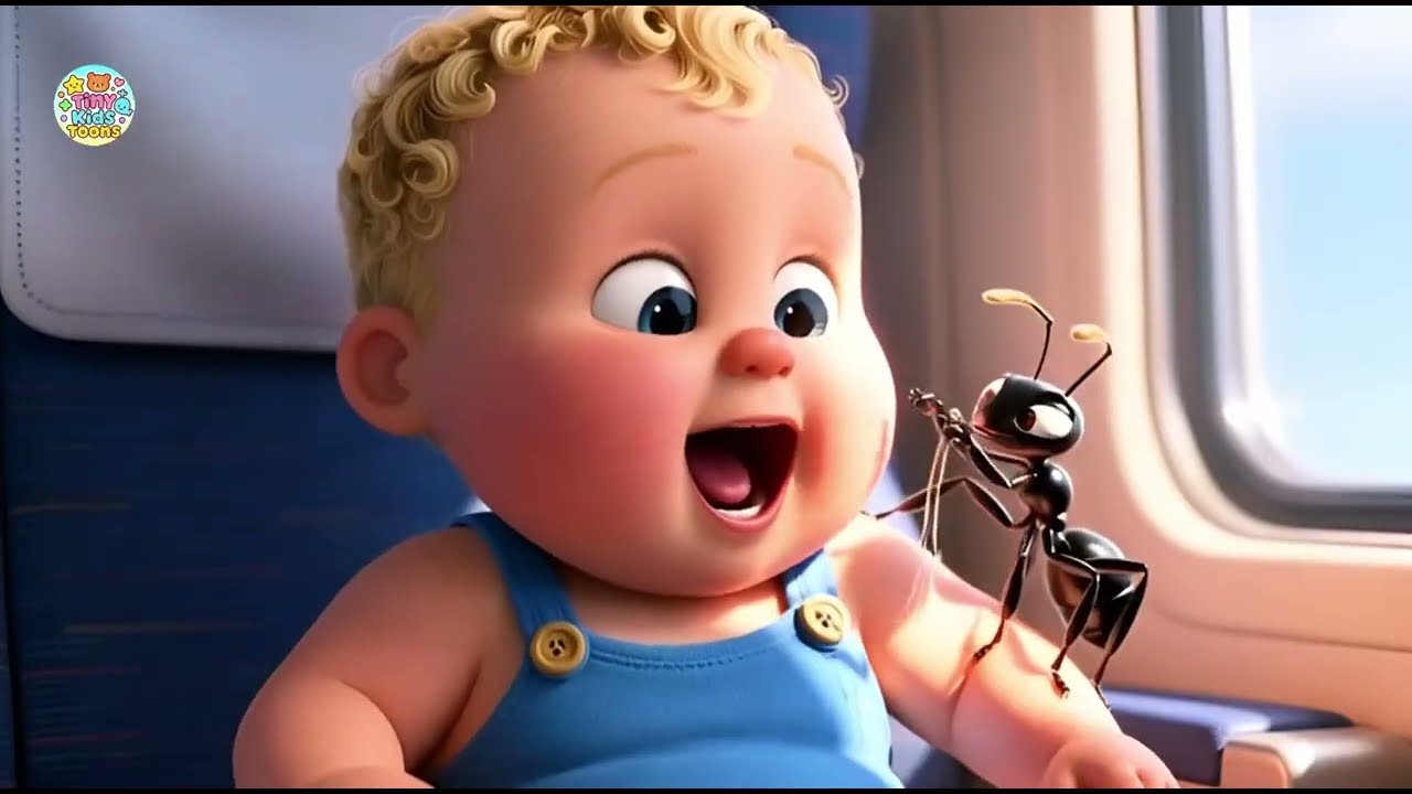 Baby and Ant on Train 🐜👶🚆 | Fun Kids Story | Learning Video for Toddlers