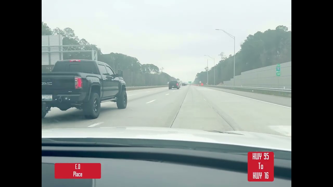 Relaxing Drive with Natural Sound | I-95 to Hunter Army Airfield (No Music, No Talking)