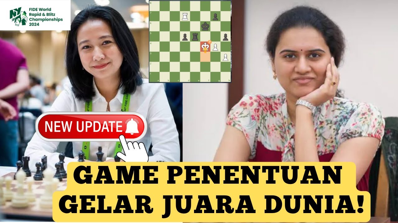 INDONESIA BANGGA! BERJUANG SAMPAI ENDGAME! | IRENE SUKANDAR VS KONERU HUMPY | FIDE WORLD RAPID 2024