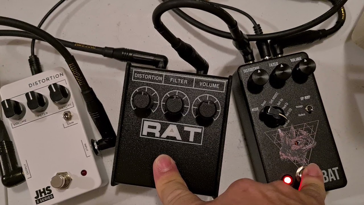 Proco Rat 2/JHS 3 Series Distortion/Drunk Beaver Bat Distortion