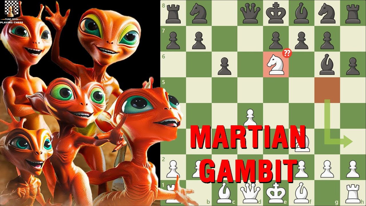 Sốc!!! Khai Cuộc Cờ Vua Tà Đạo Hạ Siêu Đại Kiện Tướng - Martian Gambit || TungJohn Playing Chess