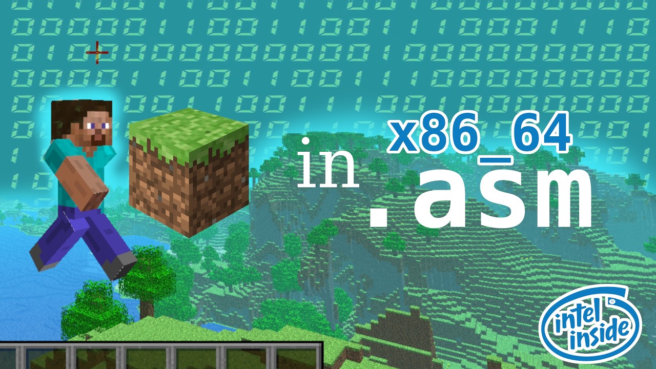 Написание всего кода для моего клона Minecraft на ассемблере X86.