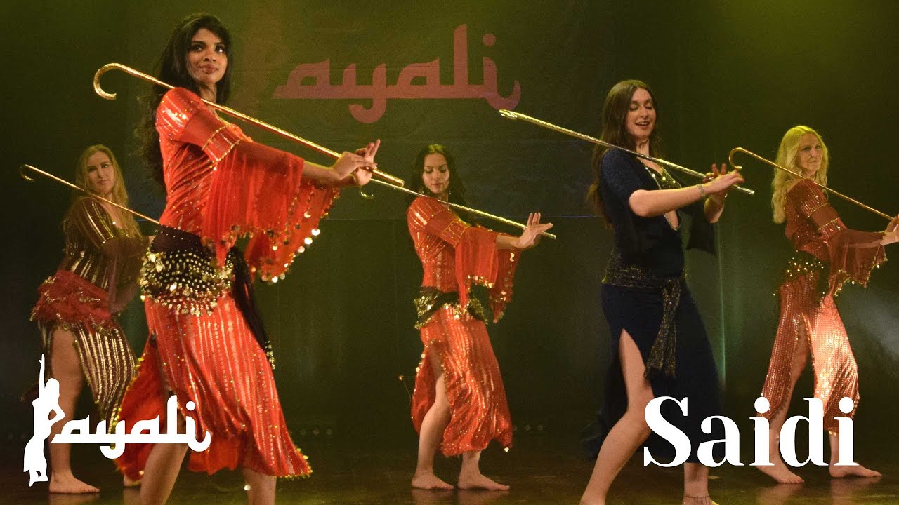 Saidi Salamat | Saidi dance with cane, with Agnes' students at Layali, 2018