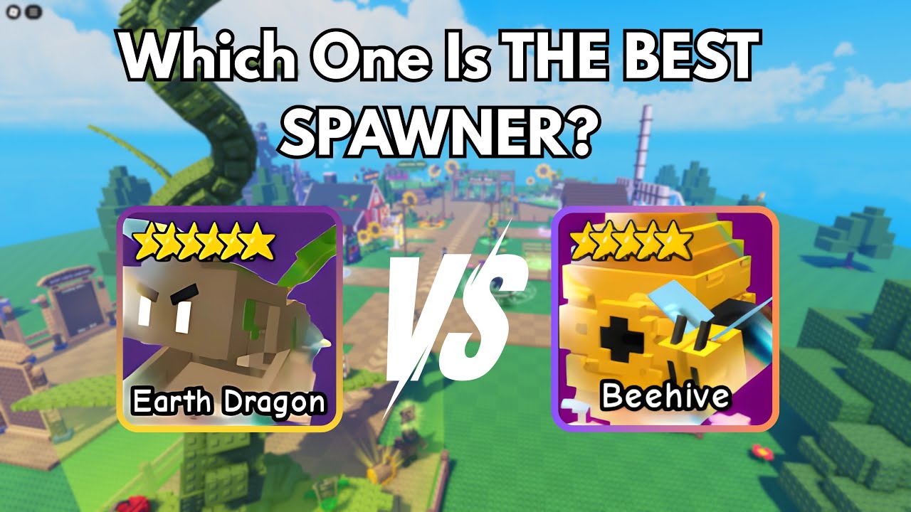 Roblox- Garden Tower Defense - Earth Dragon Or Beehive Which One Is THE BEST Spawner?